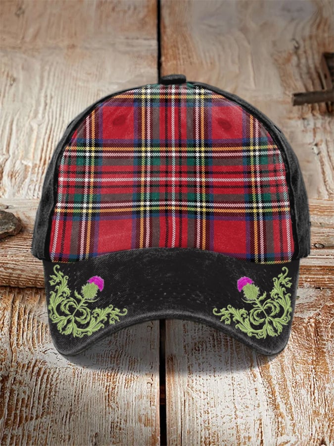 Thistle Scottish Check Hat